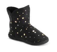 VIVA Polar Women's Memory Foam Faux Fur Rubber Sole Cosy Slippers - 4 - Midnight