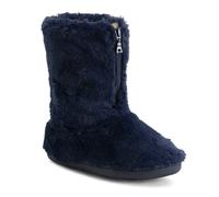 VIVA Polar Women's Memory Foam Zipper Faux Fur Cosy Boots - 6 - Navy
