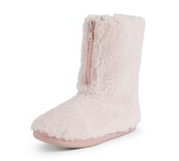 VIVA Women's Polar Memory Foam Zipper Faux Fur Cosy Boot in Pale Pink | Size: 6 Viva Pale Pink 6