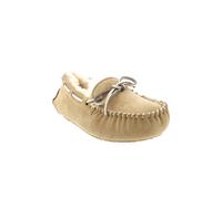 VIVA Polar Women's Moccasins Real Suede Australian Loafers Slippers in Beige | Size: 7 Viva Beige 7