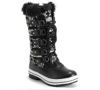 VIVA Polar Women's Quilted Tall Winter Snow Boot - Cardy in Black | Size: 7 Viva Black 7