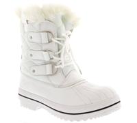 VIVA Polar Women's Snow Boot Quilted Short Winter Snow Rain Boots in White | Size: 5 Viva White 5
