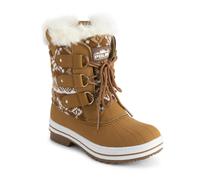VIVA Polar Women's Snow Boot Quilted Short Winter Snow Rain Warm Boots - 7 - Tan Cardy
