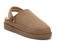 VIVA Polar Womens Suede Comfort Faux Fur Clogs - Slip-On Adjustable Strap - 6 - Tan Aztec