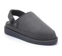 VIVA Polar Womens Suede Comfort Faux Fur Clogs - Slip-On Adjustable Strap - 7 - Grey