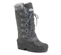 VIVA Polar Womens Tall Quilted Tactical Mountain Knee High Walking Boots - 8 - Grey Textile
