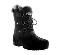 Polar Womens Short Snow Winter Tactical Mountain Waterproof Hiker Mid Calf Walking Boot - Grey - UK6/EU39 - YC0367
