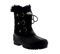 Polar Womens Short Snow Winter Tactical Mountain Waterproof Hiker Mid Calf Walking Boot - Black - UK7/EU40 - YC0363