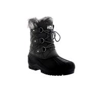 Polar Womens Short Snow Winter Tactical Mountain Waterproof Hiker Mid Calf Walking Boot - Grey Textile - UK6/EU39 - YC0369