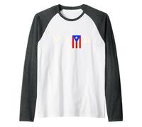 Viva Puerto Rico Raglan Baseball Tee