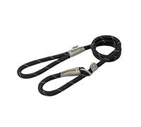 Ancol Viva Rope Slip Leads for Dogs Black - 1.0cm x 120cm