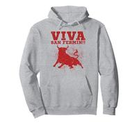 Viva San Fermín, Spanish bull running, Pamplona 2025 Pullover Hoodie
