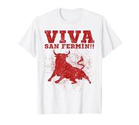 Viva San Fermín, Spanish bull running, Pamplona 2025 T-Shirt