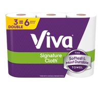 Viva Signature Cloth Paper Towels 3 Double Rolls 86 Sheets per Roll