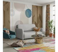 Viva Sun Iii Sofa Bed Has Sleep Function And Bedding Storage Metal Legs Chipboard Frame 150X103X85Cm Light Grey