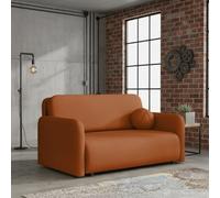Viva Sun Iii Sofa Bed With Sleeping Function And Bedding Storage Metal Legs Chipboard Frame 150X103X85Cm Orange