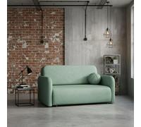 Viva Sun Iii Sofa Bed With Sleeping Function And Bedding Storage Metal Legs Chipboard Frame 150X103X85Cm Mint