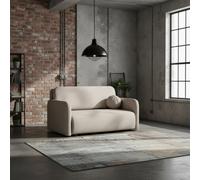 Viva Sun Iii Sofa Bed With Sleeping Function And Bedding Storage Metal Legs Chipboard Frame 150X103X85Cm Beige