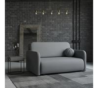 Viva Sun Iii Sofa Bed With Sleeping Function And Bedding Storage Metal Legs Chipboard Frame 150X103X85Cm Dark Grey