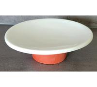 Viva Trend Porcelain White / Red Soap Dish. For placing or wall mounting.