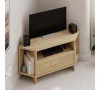 Viva TV Stand for up to 40 Inch TVs with Open Storage and Side Cabinets
