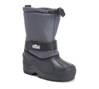 VIVA Unisex Kids Pull On Drawstring Closure Nylon Winter Snow Rain Boots in Grey | Size: 11 Viva Grey 11