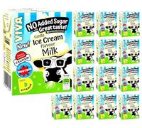 Viva Vanilla Ice Cream Flavoured Milk Drink, High in Protein, Vitamins & Calcium 200 ml (Pack of 14 Cartons)