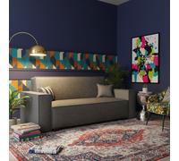 Viva Vox Iv Sofa Bed Has Storage And Sleep Function Wooden Legs Free Standing 192X88X102 Cm Dark Grey