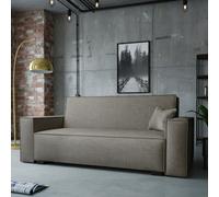 Viva Vox Iv Sofa Bed With Storage And Sleeping Function Wooden Legs Free Standing 192X88X102 Cm Beige