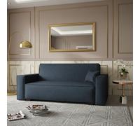 Viva Vox Iv Upholstered Sofa Bed For Living Room With Sleeping Function Storage Box Wooden Legs 192X88X102Cm Graphite
