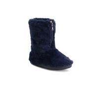 VIVA Polar Women's Memory Foam Zipper Faux Fur Cosy Boots - 6 - Navy