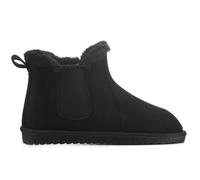 VIVA Women's Polar Women's Faux Fur Chelsea Boots - Slip-On Ankle Boot with Fleece in Jet Black | Size: 4 Viva Jet Black 4
