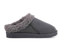 VIVA Women's Polar Women's Faux Suede Clog Style House Slippers - Shearling-Lined in Grey | Size: 7 Viva Grey 7