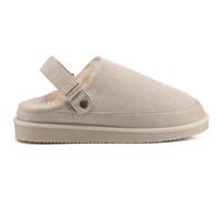VIVA Women's Polar Women's Suede Comfort Faux Fur Clogs - Slip-On Adjustable Strap in Beige | Size: 7 Viva Beige 7