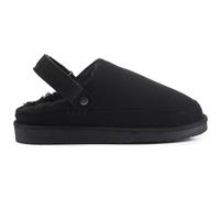 VIVA Women's Polar Women's Suede Comfort Faux Fur Clogs - Slip-On Adjustable Strap in Black | Size: 8 Viva Black 8