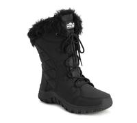 Polar Womens Quilted Faux Fur Cuff Winter Duck Rubber Sole Durable Snow Rain Outdoor Boots - Black Camouflage - UK8/EU41 - YC0656