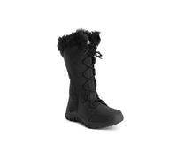 Polar Women's Knee High Winter Boots - Waterproof Fur Lined Quilted Snow Boots with Non Slip Sole, Insulated Warm Outdoor Walking Footwear - Black Nylon Tall - UK8/EU41