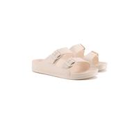 VIVA Women's Verda: Women's Lightweight Waterproof Double Buckle EVA Sandals in Cream | Size: 8 Viva Cream 8