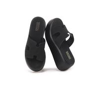 VIVA Women's Women's Platform Mule Sandals - Lightweight Slide Sandals for in Black | Size: 7 Viva Black 7