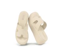 VIVA Women's Women's Platform Mule Sandals - Lightweight Slide Sandals for in Cream | Size: 5 Viva Cream 5