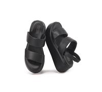 VIVA Women's Women's Wedge Sandals with Slingback Strap - Platform Sandals in Black | Size: 5 Viva Black 5