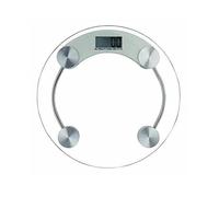 VIVAAS 180Kg/ 396 LBS Electronic Glass Weight Scale Machine With LCD Digital Display & Large Platform For Bathroom Personal Body Weight (Round Glass)