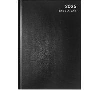 VIVAAS 2026 Diary A4 A5 A6 Week to View And Day A Page Diary With Half Saturday And Sunday Page Diaries Organiser For Student Teacher Home Office Business (A4 Day A Page, Black)