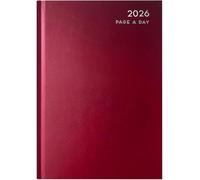 VIVAAS 2026 Diary A4 A5 A6 Week to View And Day A Page Diary With Half Saturday And Sunday Page Diaries Organiser For Student Teacher Home Office Business (A4 Day A Page, Red)