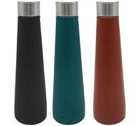 VIVAAS 500ml Stainless Steel Water Bottle Double Wall Vacuum Insulated Reusable Sports Bottle Keeps Cold Drinks 24 Hours and Hot Drinks 12 Hours Leakproof Thermos Bottle BPA Free (Brown)