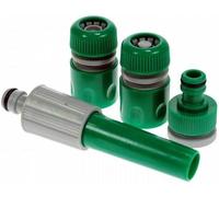 VIVAAS 5Piece Complete Hose Connector Kit Garden Hose End Connector Hose Fittings Connectors Compatible with Most Major Brands of Garden Hoses Garden Hose Tap Connector Pipe Fittings Kit