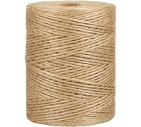 VIVAAS 600m 1Kg Jute Twine String 2 Ply 2mm Multi Purpose Garden Twine String Jute Rope for DIY Arts Crafts, Gift Wrapping, Bundling, Packing Floristry, Decoration and Gardening Brown