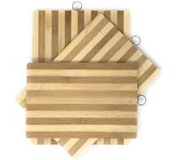 VIVAAS Natural Bamboo Wooden Chopping Board | Bamboo Chopping Cutting Board | Food Preparation Suitable for Cutting Vegetables, Fruits, Cheese, Meat & Fish (Small (30cm x 20cm))