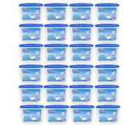 VIVAAS Pack of 24x 500ml Interior Dehumidifiers Disposable Helps Stop Damp, Mildew, Mould Condensation Moisture Absorber Remover in Home Kitchen Wardrobe Bedroom Office Garage Bathroom, Basement