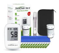 VivaChek Diabetes Test Kit, Blood Sugar Monitor with Ketone and Hypo Warning, 900 Memory, Blood Glucose Monitor with Test Strips x 100 and Lancet x 100 -in mmol/L